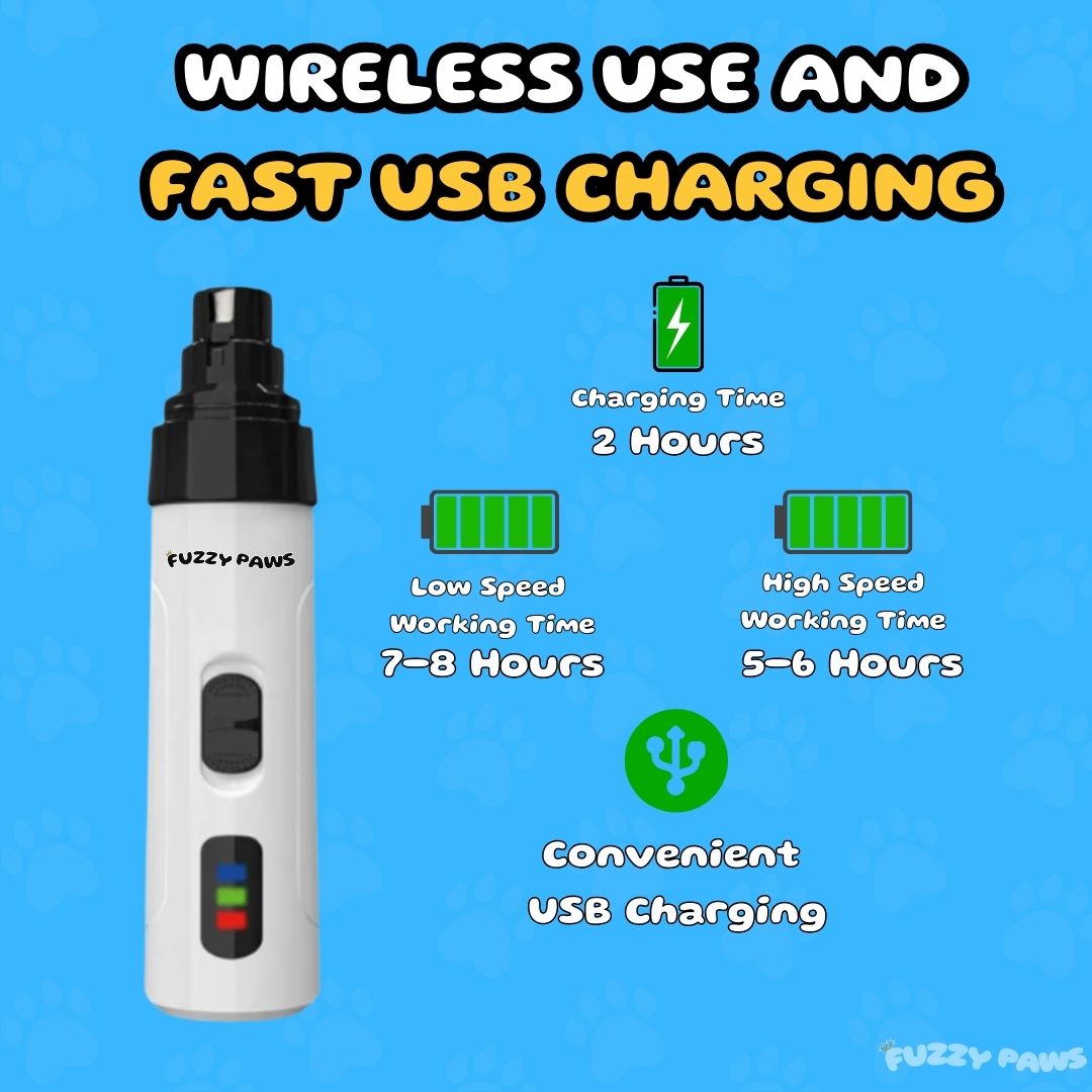 Electric Dog Nail Grinder - Quiet & Rechargeable