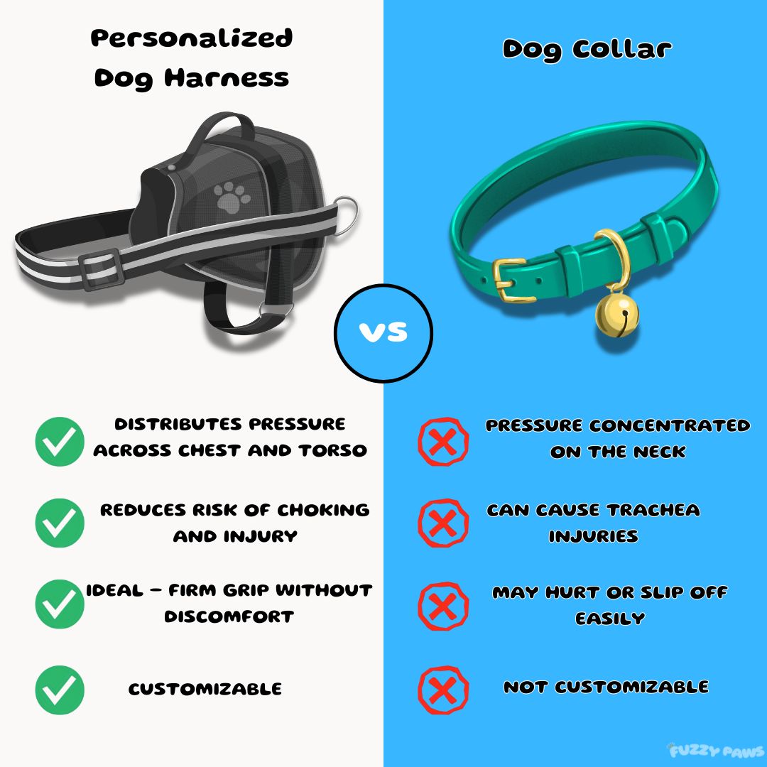 Personalized Dog Harness – Name and Phone Number Tag, Adjustable and Reflective