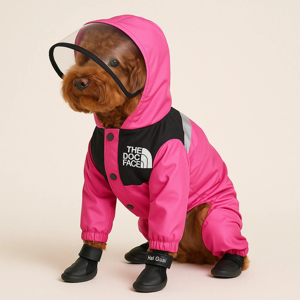 Dog Raincoat – Waterproof and Lightweight Jacket by The Dog Face