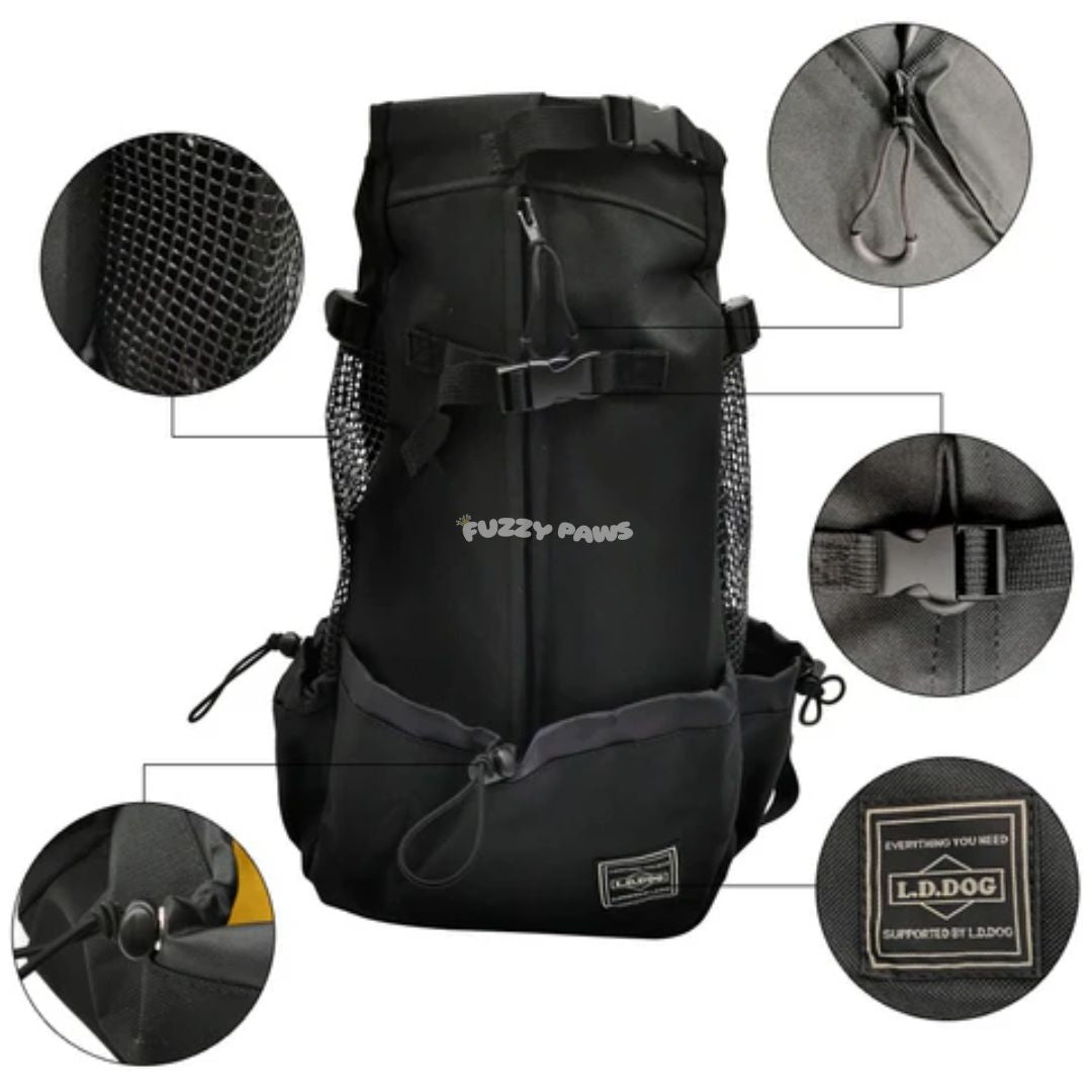 Dog Kangaroo Backpack – Adjustable, Breathable, for Pets Up to 30kg