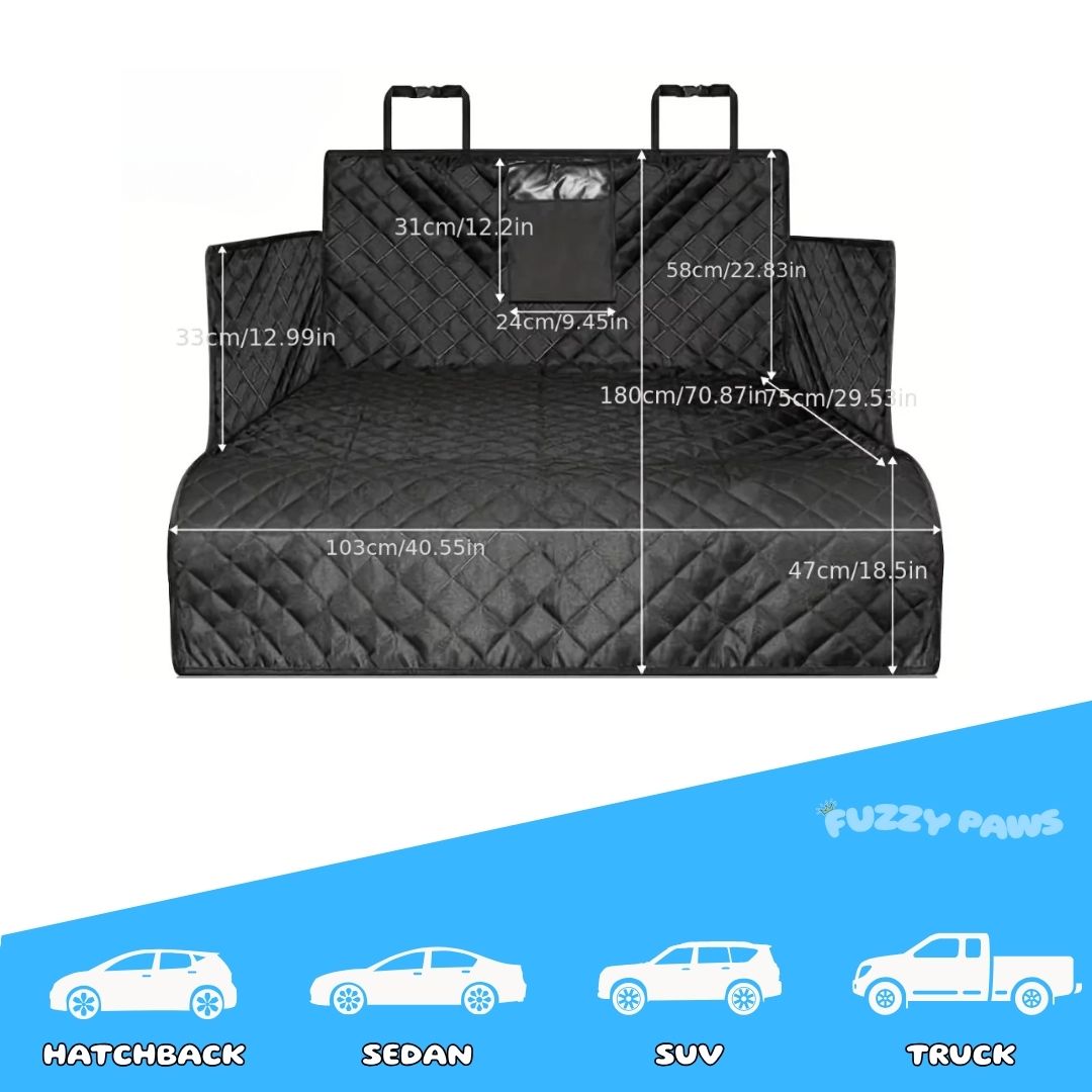 Waterproof Dog Trunk Cover for Cars – Scratchproof & Non-Slip Pet Cargo Protector