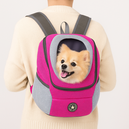 Dog Carrier Backpack – Adjustable, Front & Back Carry, Up to 12kg