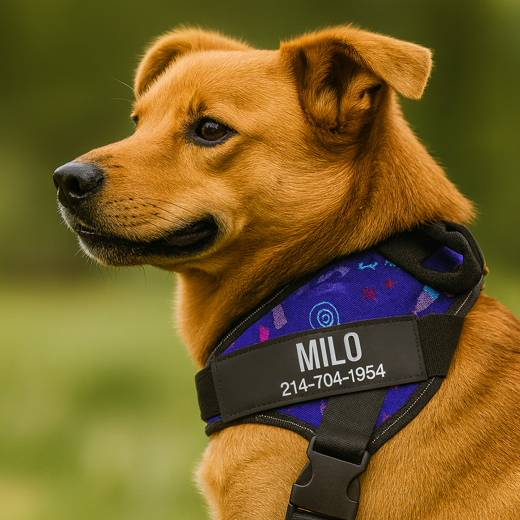 Personalized Dog Harness – Name and Phone Tag – Safe Buddy Limited Edition