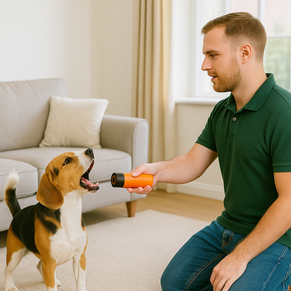 Anti Bark Device for Dogs – Ultrasonic Dog Trainer with Flashlight & 3 Frequency Modes