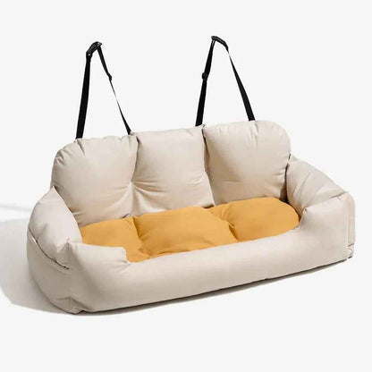 Dog Car Back Seat Bed – Travel Bolster for Medium & Large Dogs, Safe and Comfortable
