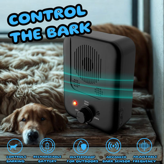 Anti Barking Device for Dogs – Waterproof, Rechargeable Ultrasonic Control (15kHz–30kHz)