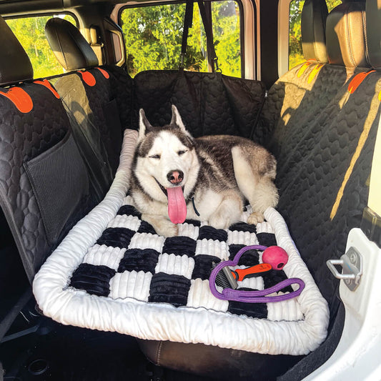 Padded and Washable Car Dog Bed