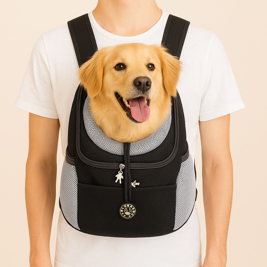 Dog Carrier Backpack – Adjustable, Front & Back Carry, Up to 12kg